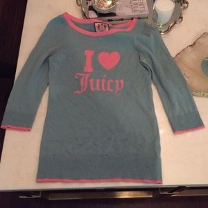 Green & Pink Juicy Couture Cashmere Sweater